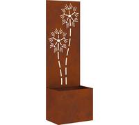 vidaXL Brise-vue pour jardin Floral Rouillé 50 x 32 x 150 cm