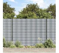 vidaXL Brise-vue de jardin 10 pièces PVC 252,5×19 cm Gris