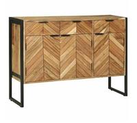 vidaXL Buffet Marron 100 x 30 x 75 cm Bois d'acacia massif