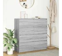 vidaXL Buffet Sonoma Gris – 100x35x99 cm – Bois d'ingénierie