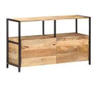vidaXL Buffet Meuble de rangement 1 compartiment 1 étagère 110x35x65 cm Bois de manguier massif