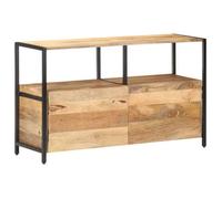 vidaXL Buffet Armoire Latérale Meuble de Rangement Armoire de Rangement avec 1 Compartiment et 1 Etagère Maison 110x35x65 cm Bois de Manguier Massif