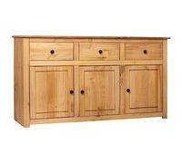 vidaXL Buffet 135x40x80 cm Pin Solide Assortiment Panama