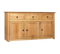 vidaXL Buffet Panama Pin solide 3 tiroirs 3 portes 135x40x80 cm