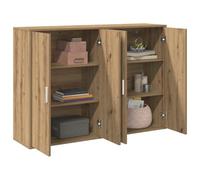 vidaXL Buffet 2 pcs Chêne Artisanal 60 x 31 x 84 cm Bois d'ingénierie, Salle à Manger, Buffet Moderne, Meuble de Rangement rectangulaire, mobilier Durable, Organisateur Minimaliste