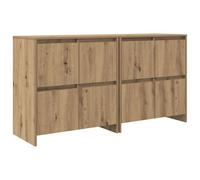 Vidaxl Buffet 2 Pcs Chêne Artisanal 70 X 41 X 75 Cm Bois D'ingénierie