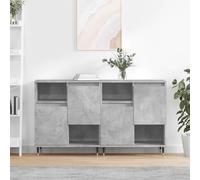 vidaXL Buffet 2 pcs Gris béton