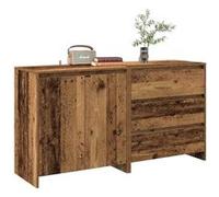 vidaXL Buffet 2 pcs vieux bois bois d'ingénierie 3329177 Marron G