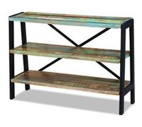 vidaXL Buffet 3 étagères Bois de récupération massif Multicolore G