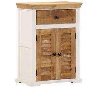Vidaxl Buffet 55x30x73 cm - Blanc et Marron