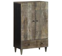 vidaXL Buffet 60x33x100 cm Bois de manguier Massif, Armoire de Rangement, Armoire de Couloir, Armoire latérale, Armoire de Rangement de Cuisine