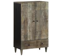 Vidaxl Buffet 60x33x110 cm Bois de Manguier Massif