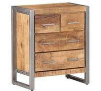 vidaXL Buffet 60x35x70 cm Bois de manguier brut Brun G