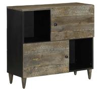 Vidaxl Buffet 80x33x75 cm Bois Massif de Manguier