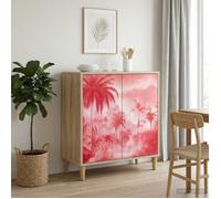 vidaXL Buffet Aachen Sonoma 69 x 33 x 75 cm Bois d'ingénierie, Buffet rectangulaire Moderne, Grand Espace de Rangement pour Salon et Salle à Manger, Meuble Tendance pour la Maison