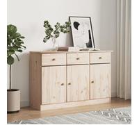 vidaXL Buffet ALTA 112x35x73 cm bois massif de pin Marron