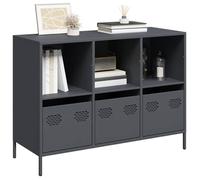 vidaXL Buffet anthracite 101,5x39x73,5 cm acier laminé à froid, meuble de rangement, meuble de rangement de cuisine, meuble 851366