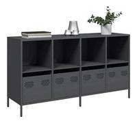 vidaXL Buffet anthracite 135x39x73,5 cm acier laminé à froid, meuble de rangement, meuble de rangement de cuisine, meuble de 3307163 Gris G
