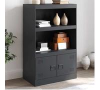vidaXL Buffet anthracite 67x39x107 cm acier