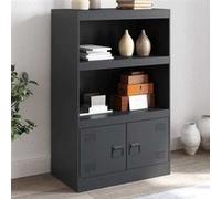 vidaXL Buffet 841669 – acier anthracite 67x39x107 cm