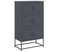 vidaXL Buffet Anthracite 68,5x38,5x123,5 cm Acier