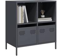 vidaXL Buffet anthracite 68×39×73,5 cm en acier laminé à froid