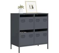 vidaXL Buffet anthracite 68x39x73,5 cm acier laminé à froid
