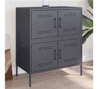 vidaXL Buffet 842954 – Acier 68x39x79 cm – Anthracite