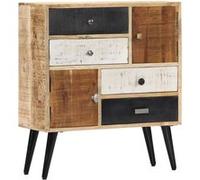 vidaXL Buffet Armoire à Tiroirs Commode Meuble à Tiroirs Salon Salle de Séjour Couloir Chambre à Coucher Maison 70x30x78 cm Bois de Manguier Massif Brun G