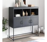 vidaXL Buffet 846592 Acier Anthracite 100,5x39x107 cm