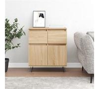 vidaXL Buffet Chêne sonoma 60x35x70 cm Bois d'ingénierie Marron