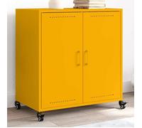 vidaXL Buffet jaune moutarde 68x39x72 cm acier 846659