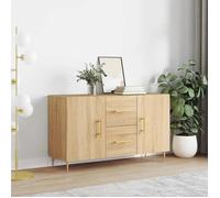 vidaXL Buffet, Armoire de Rangement avec Pieds, Meuble de Rangement, Organisateur Salon Salle de Séjour, Moderne, Chêne Sonoma Bois d'Ingénierie