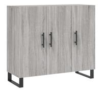 vidaXL Buffet, Armoire de Rangement avec Pieds, Meuble de Rangement, Organisateur Salon Salle de Séjour, Moderne, Sonoma Gris Bois d'Ingénierie