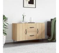 vidaXL Buffet, Armoire de Rangement avec Pieds, Meuble de Rangement, Organisateur Salon Salle de Séjour, Moderne, Chêne Sonoma Bois d'Ingénierie Marron G