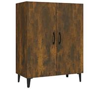 vidaXL Buffet Armoire de Rangement Meuble de Rangement Armoire Latérale Salle de Séjour Salon Intérieur Chêne Fumé 70x34x90 cm Bois d'Ingénierie