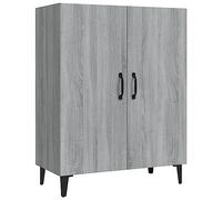 vidaXL Buffet Armoire de Rangement Meuble de Rangement Armoire Latérale Salle de Séjour Salon Intérieur Sonoma Gris 70x34x90 cm Bois d'Ingénierie