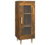 vidaXL Buffet Armoire de Rangement Meuble de Rangement Armoire Latérale Salon Salle de Séjour Chêne Fumé 34,5x34x90 cm Bois d'Ingénierie