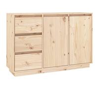 vidaXL Buffet Armoire de Rangement Organisateur de Maison Armoire de Salon Meuble de Salle de Séjour Intérieur 111x34x75 cm Bois Massif de Pin