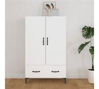 vidaXL Buffet Blanc 70x31x115 cm Bois d'ingénierie