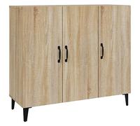 vidaXL Buffet Armoire de Rangement Organisateur de Maison Meuble de Rangement Armoire de Salon Intérieur Chêne Sonoma Bois d'Ingénierie 90x34x80 cm