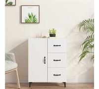 vidaXL Buffet Blanc 69,5x34x90 cm Bois d'ingénierie