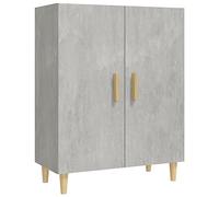 vidaXL Buffet Armoire de Rangement Organisateur de Maison Meuble de Rangement Armoire de Salon Intérieur Gris Béton 70x34x90 cm Bois d'Ingénierie