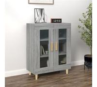 vidaXL Buffet Armoire de Rangement Organisateur de Maison Meuble de Salle de Séjour Intérieur Sonoma Gris 69,5x34x90 cm Bois d'Ingénierie Gris G