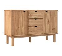 vidaXL Buffet Armoire Latérale Armoire de Rangement Organisateur de Maison Meuble de Salle de Séjour Intérieur 113,5x43x73 cm Bois Massif de Pin