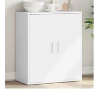 vidaXL Buffet 840513 – Blanc 79x38x80 cm, armoire latérale moderne avec étagère et portes