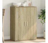 vidaXL Buffet / Armoire latérale 840487 – Étagères et portes – Chêne Sonoma, bois d'ingénierie