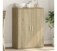 vidaXL Buffet / Armoire latérale 840487 – Étagères et portes – Chêne Sonoma, bois d'ingénierie