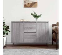 vidaXL Buffet armoire latérale avec pieds 104x35x70 cm bois d'ingénierie Sonoma gris