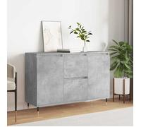 vidaXL Buffet, Armoire Latérale avec Pieds, Meuble de Rangement, Organisateur de Salon Salle de Séjour Intérieur, Gris Béton 827200